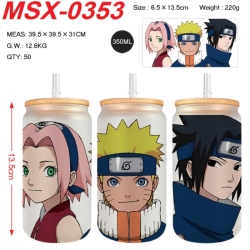 Naruto Anime frosted glass cup...