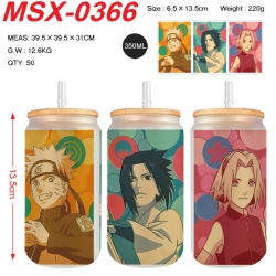 Naruto Anime frosted glass cup...