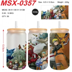 Naruto Anime frosted glass cup...