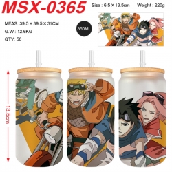 Naruto Anime frosted glass cup...