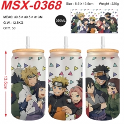 Naruto Anime frosted glass cup...