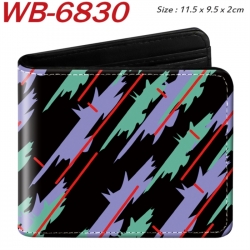 graphic Animation color PU lea...