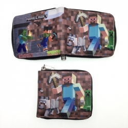 Minecraft Short zipper card wa...