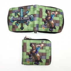 Minecraft Short zipper card wa...