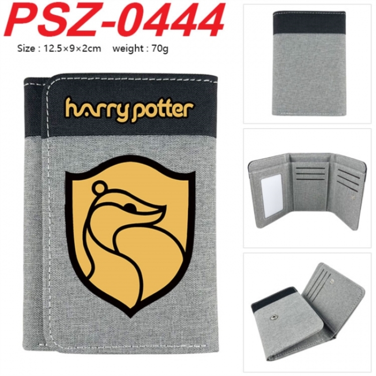 Harry Potter Anime color blocked three fold concealed wallet 12.5X9X2CM 70G