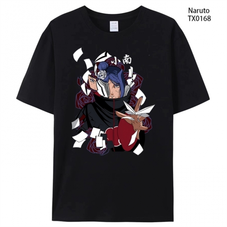 Naruto Anime peripheral printed pure cotton T-shirt from S to 4XL