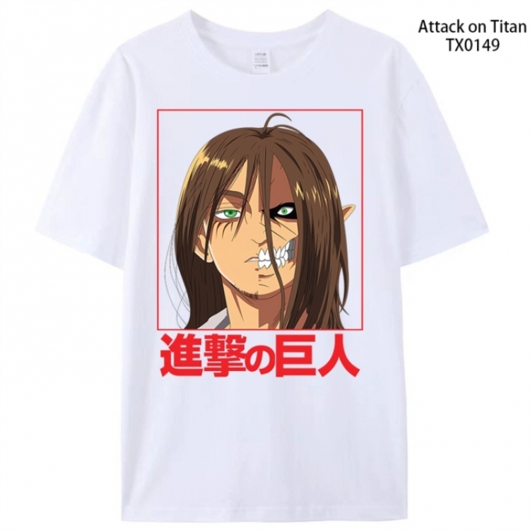 Shingeki no Kyojin Anime peripheral printed pure cotton T-shirt from S to 4XL