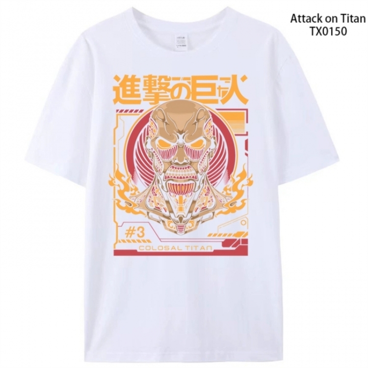Shingeki no Kyojin Anime peripheral printed pure cotton T-shirt from S to 4XL