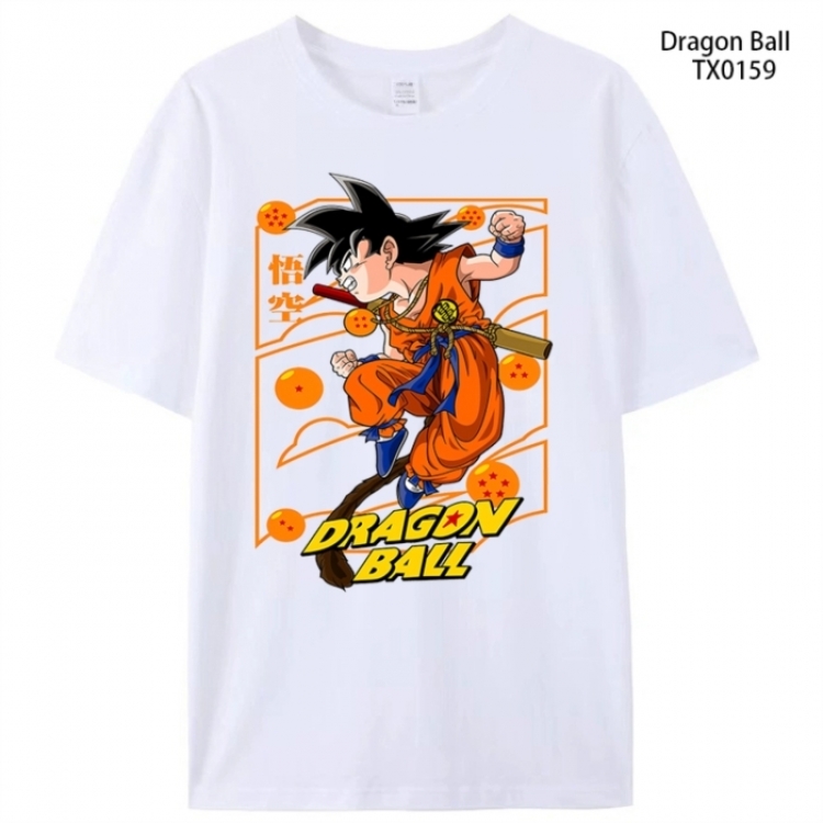 DRAGON BALL Anime peripheral printed pure cotton T-shirt from S to 4XL