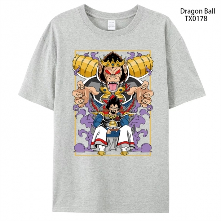 DRAGON BALL Anime peripheral printed pure cotton T-shirt from S to 4XL