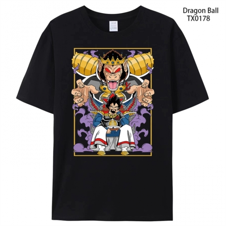 DRAGON BALL Anime peripheral printed pure cotton T-shirt from S to 4XL