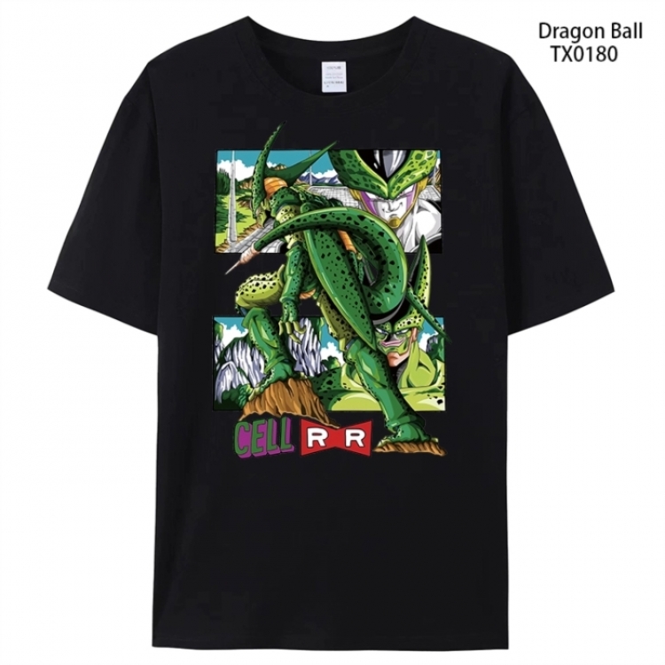 DRAGON BALL Anime peripheral printed pure cotton T-shirt from S to 4XL