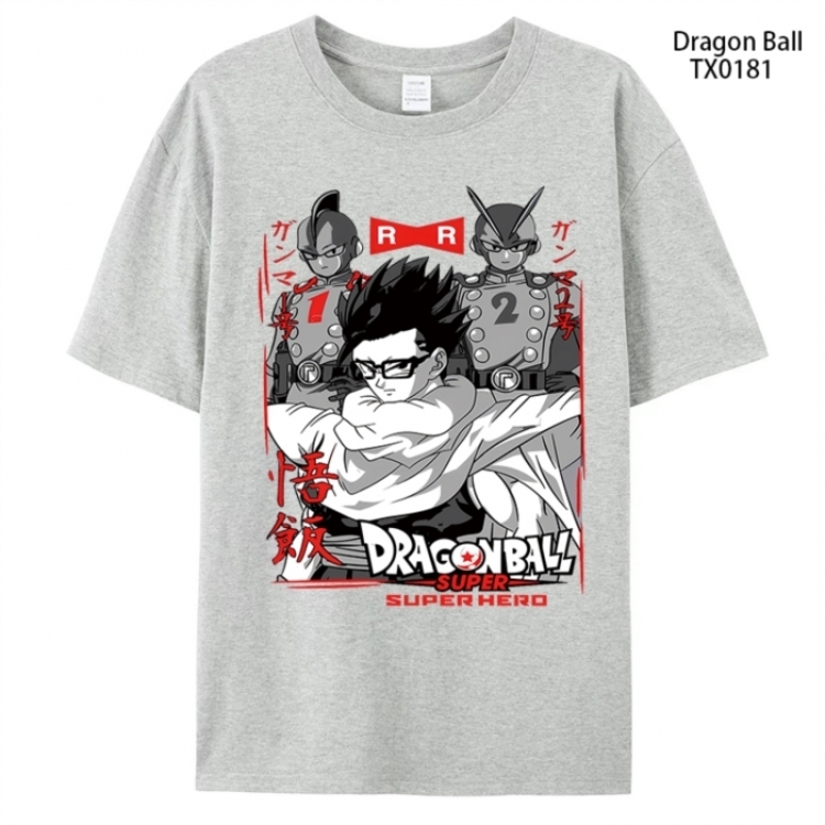 DRAGON BALL Anime peripheral printed pure cotton T-shirt from S to 4XL