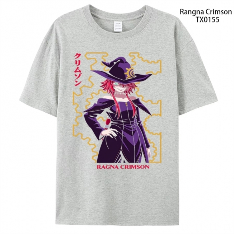 Ragna Crimson Anime peripheral printed pure cotton T-shirt from S to 4XL