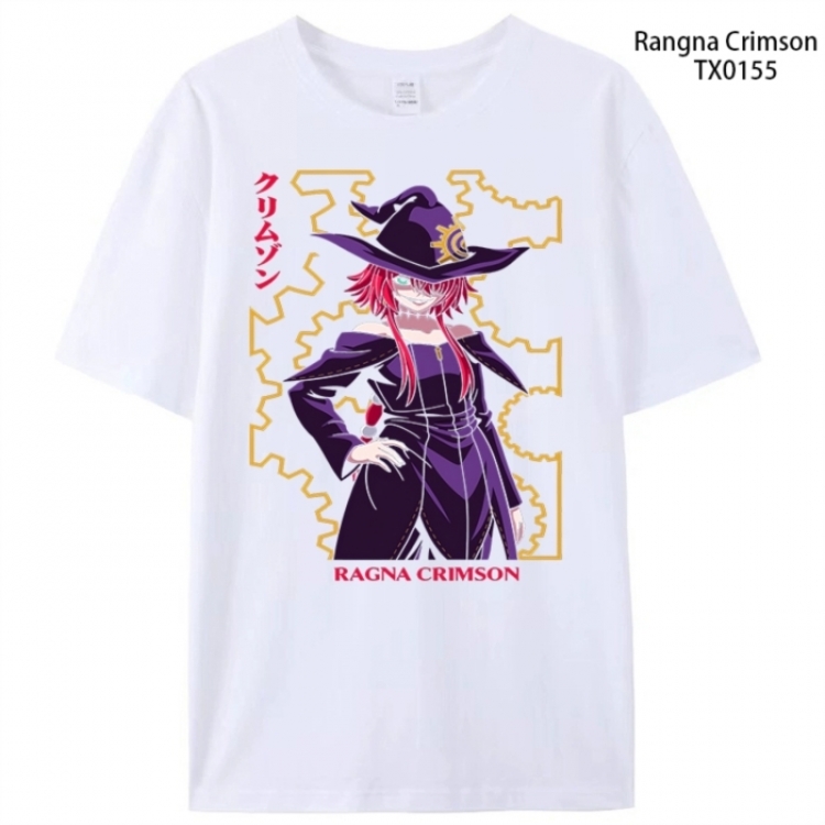 Ragna Crimson Anime peripheral printed pure cotton T-shirt from S to 4XL