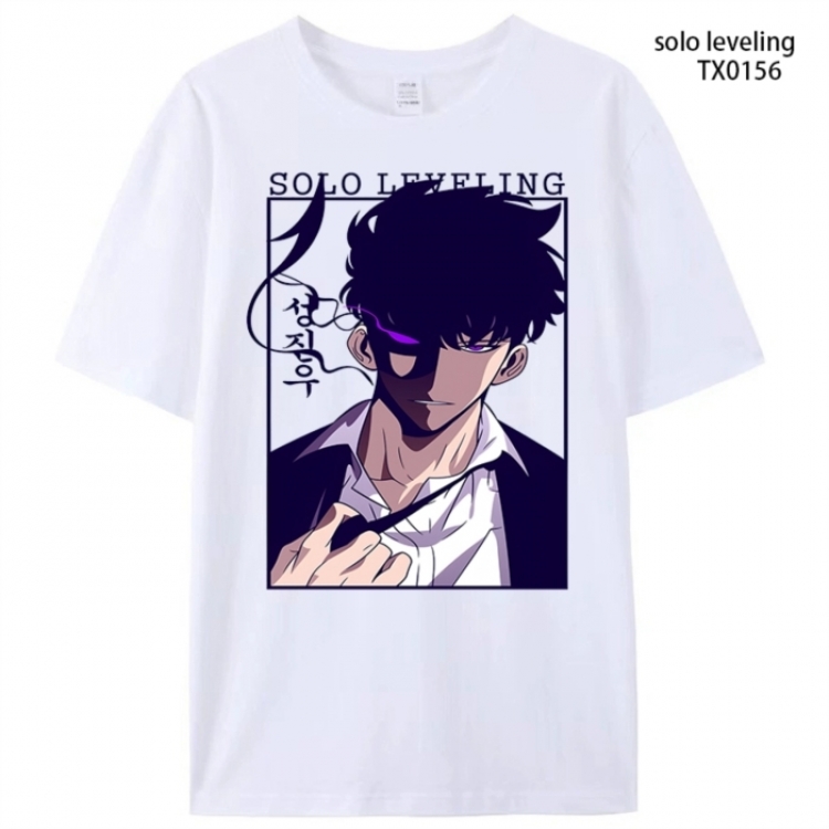 Solo Leveling:Arise Anime peripheral printed pure cotton T-shirt from S to 4XL