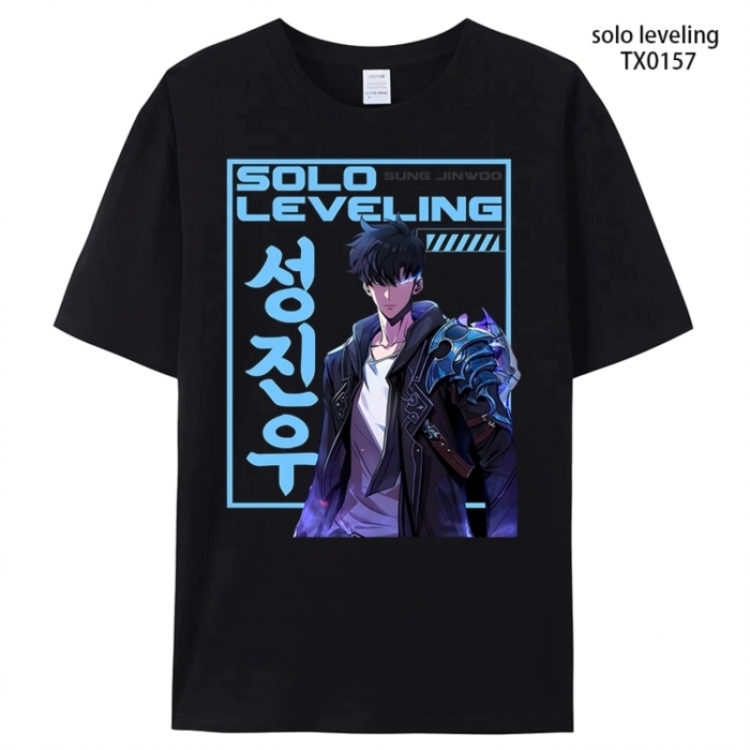 Solo Leveling:Arise Anime peripheral printed pure cotton T-shirt from S to 4XL
