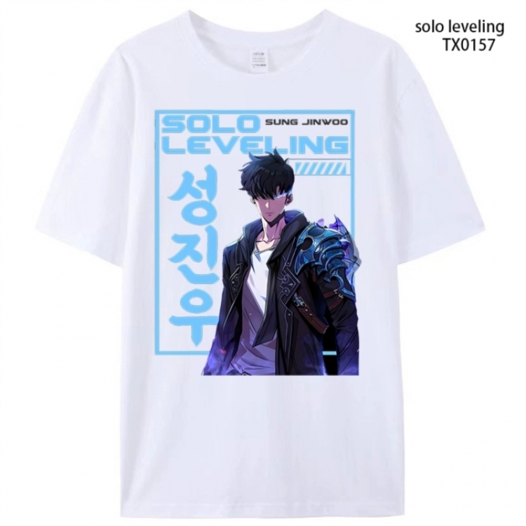 Solo Leveling:Arise Anime peripheral printed pure cotton T-shirt from S to 4XL