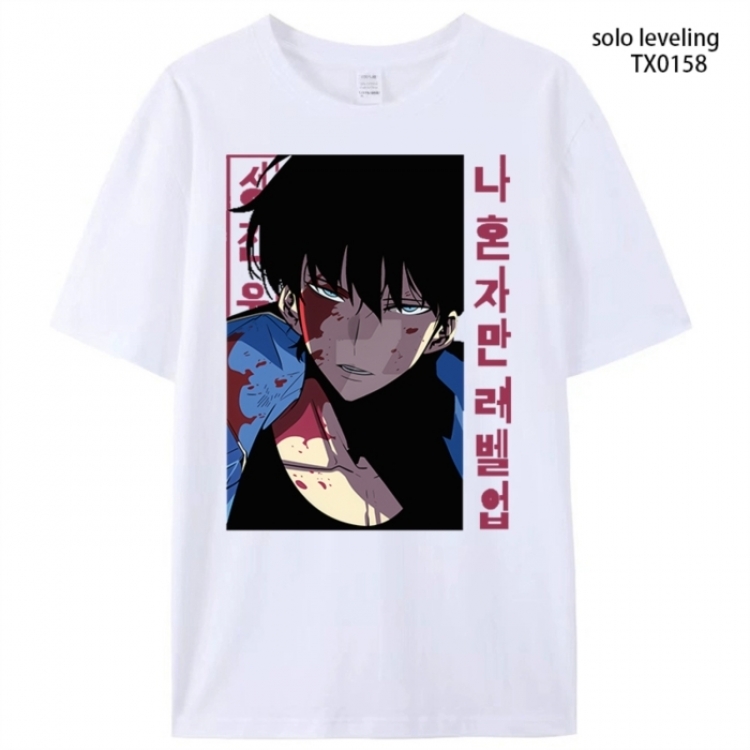 Solo Leveling:Arise Anime peripheral printed pure cotton T-shirt from S to 4XL