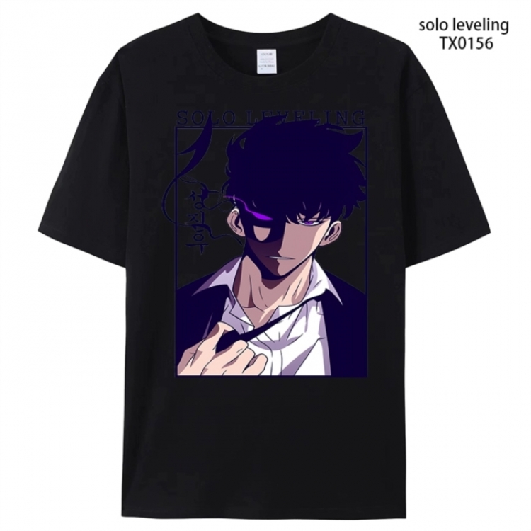 Solo Leveling:Arise Anime peripheral printed pure cotton T-shirt from S to 4XL