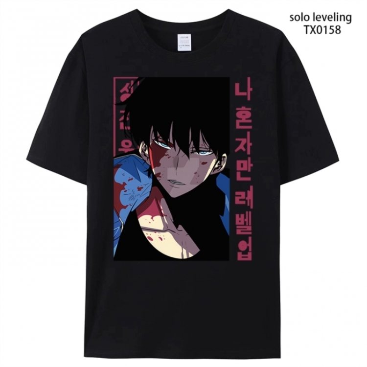 Solo Leveling:Arise Anime peripheral printed pure cotton T-shirt from S to 4XL
