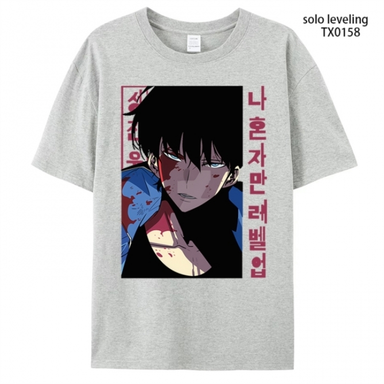 Solo Leveling:Arise Anime peripheral printed pure cotton T-shirt from S to 4XL