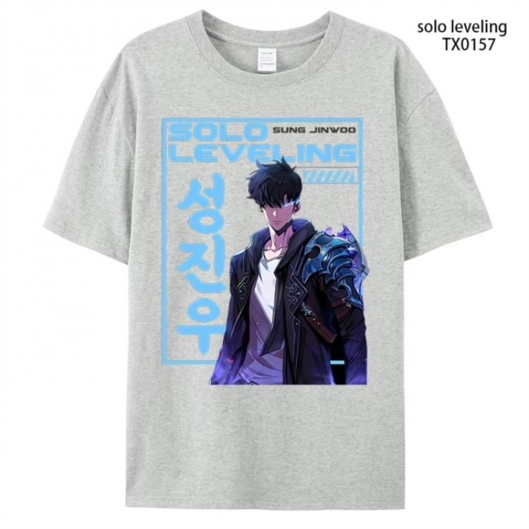 Solo Leveling:Arise Anime peripheral printed pure cotton T-shirt from S to 4XL