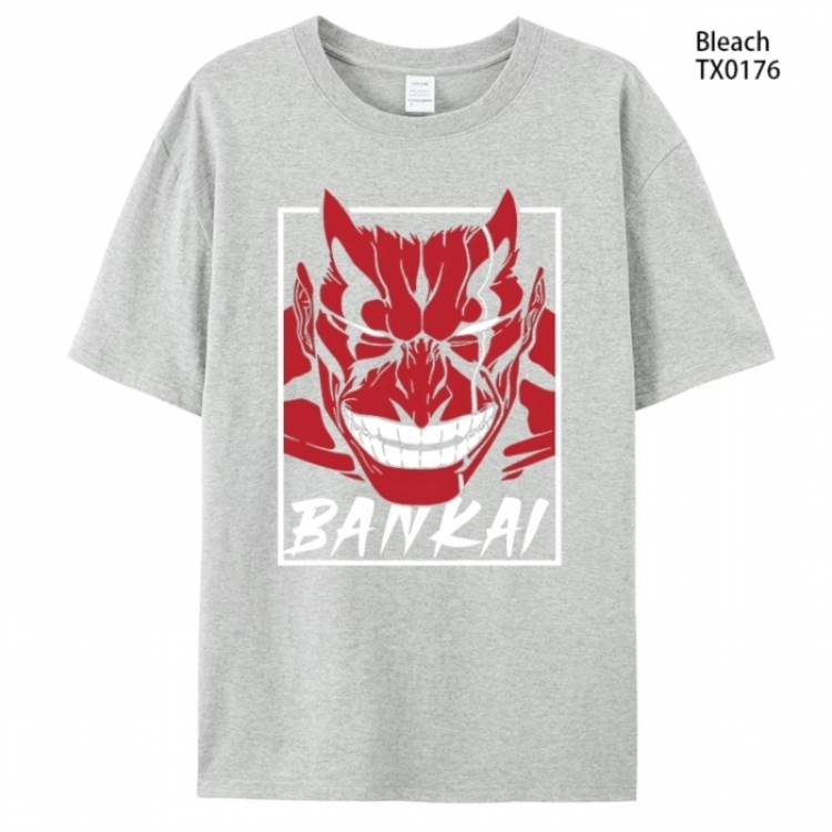 Bleach Anime peripheral printed pure cotton T-shirt from S to 4XL