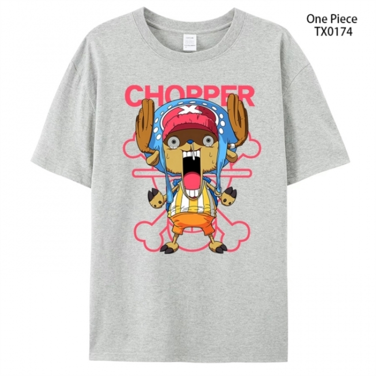 One Piece Anime peripheral printed pure cotton T-shirt from S to 4XL