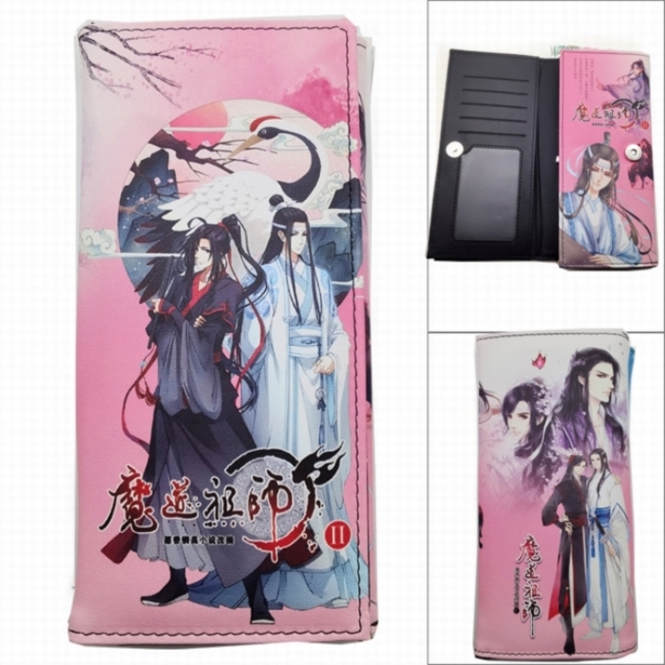 The wizard of the de Anime Long Tri-Fold Wallet Wallet with Colorful Snaps PK-105