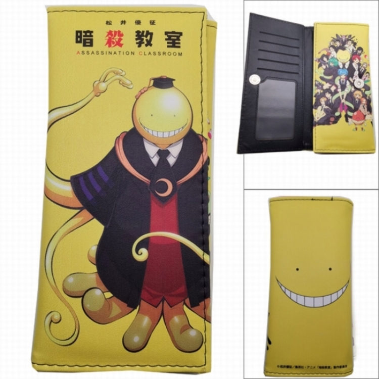 Ansatsu Kyoushitsu Assassination Classroom Anime Long Tri-Fold Wallet Wallet with Colorful Snaps PK-120