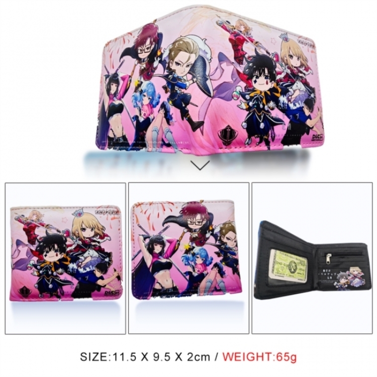 Solo Leveling:Arise 3D concave convex two fold short card wallet wallet wallet 11X9.5X2cm 65G