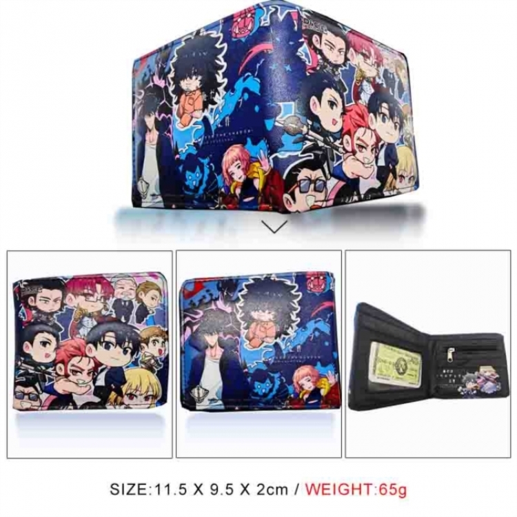 Solo Leveling:Arise 3D concave convex two fold short card wallet wallet wallet 11X9.5X2cm 65G