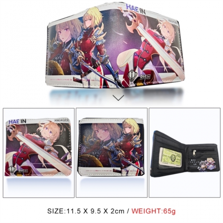 Solo Leveling:Arise 3D concave convex two fold short card wallet wallet wallet 11X9.5X2cm 65G