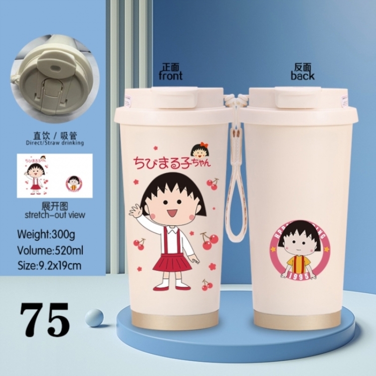 sakura momoko Anime peripheral stainless steel coffee cup 520ML