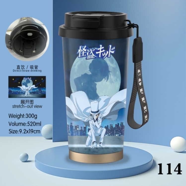 Detective conan Anime peripheral stainless steel coffee cup 520ML