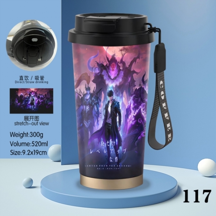 Solo Leveling:Arise Anime peripheral stainless steel coffee cup 520ML