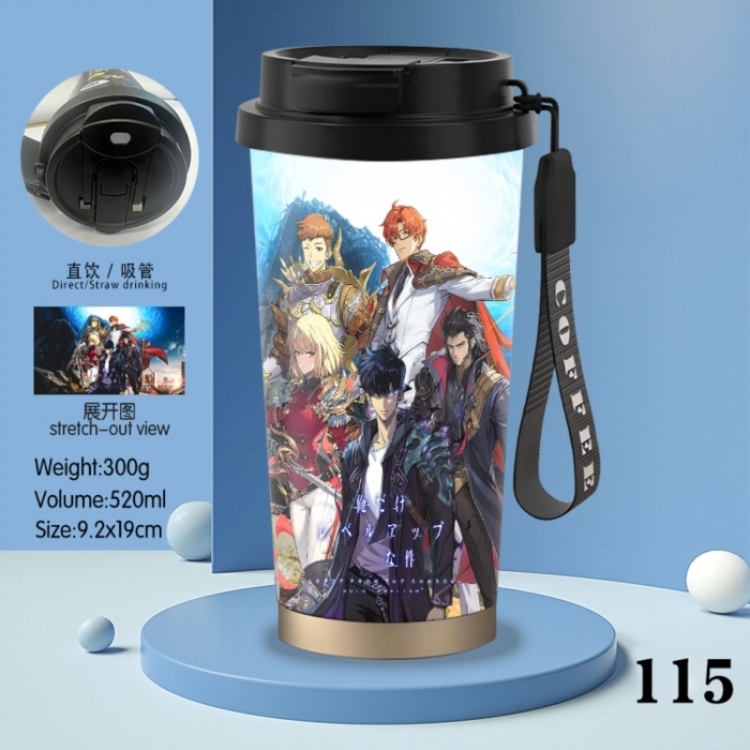 Solo Leveling:Arise Anime peripheral stainless steel coffee cup 520ML