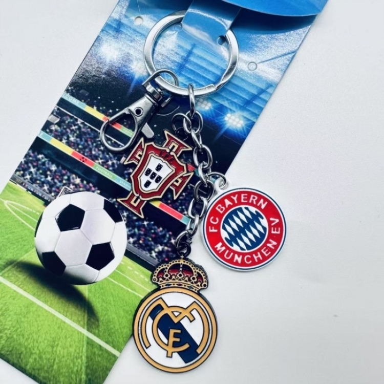 Team  Anime cartoon 3 pendant metal keychain backpack pendant