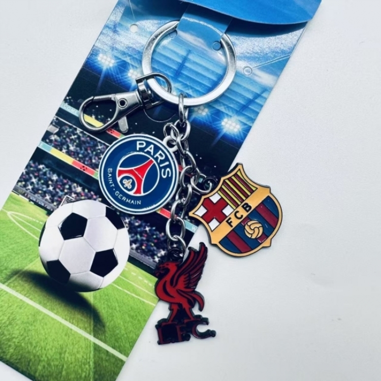 Team  Anime cartoon 3 pendant metal keychain backpack pendant