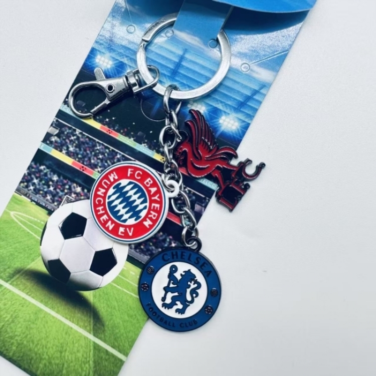 Team  Anime cartoon 3 pendant metal keychain backpack pendant