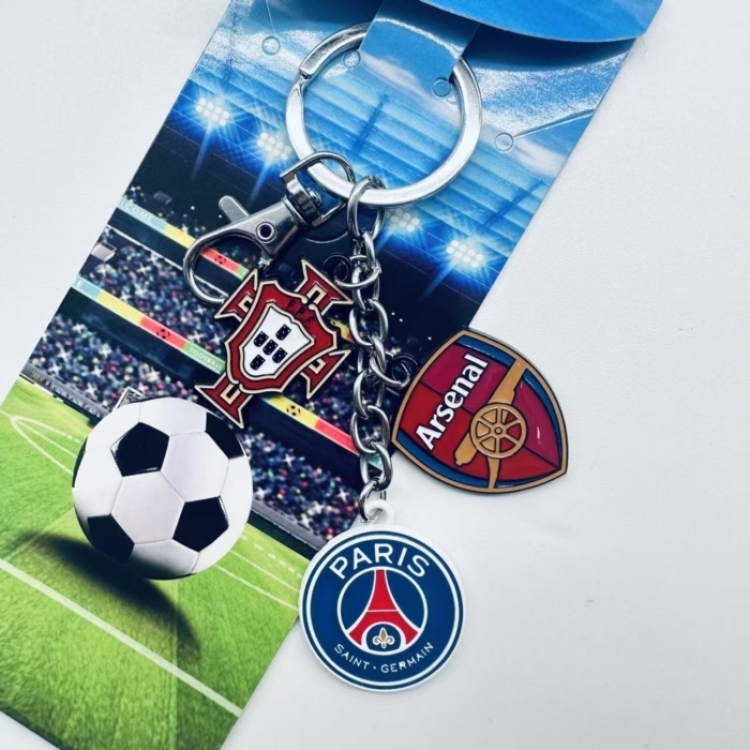 Team  Anime cartoon 3 pendant metal keychain backpack pendant