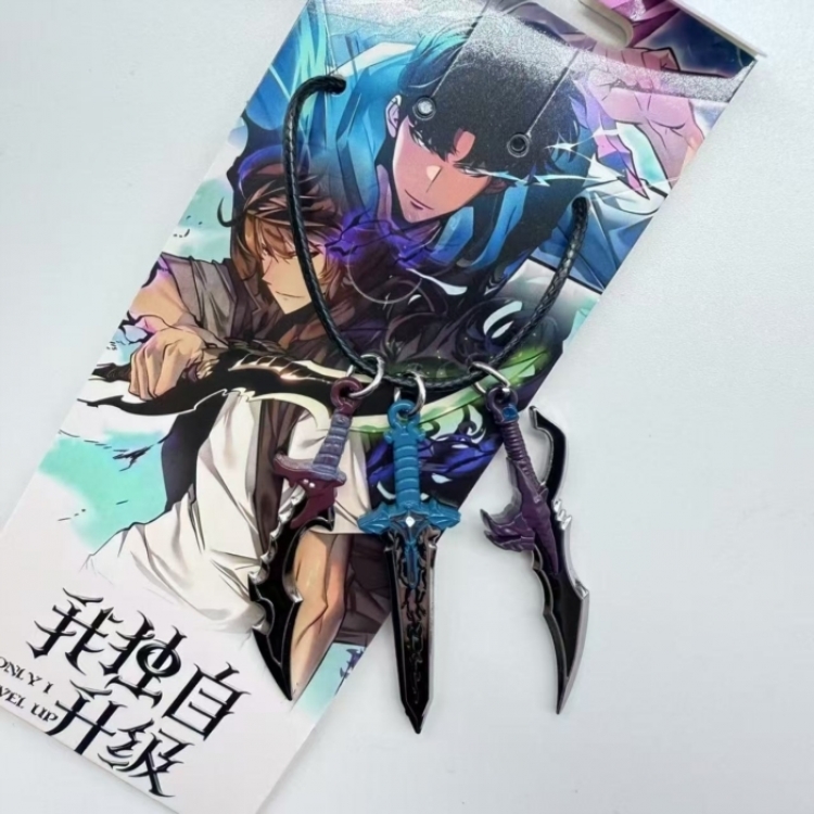 Solo Leveling:Arise Anime peripheral 3 pendant leather rope necklace pendant accessories