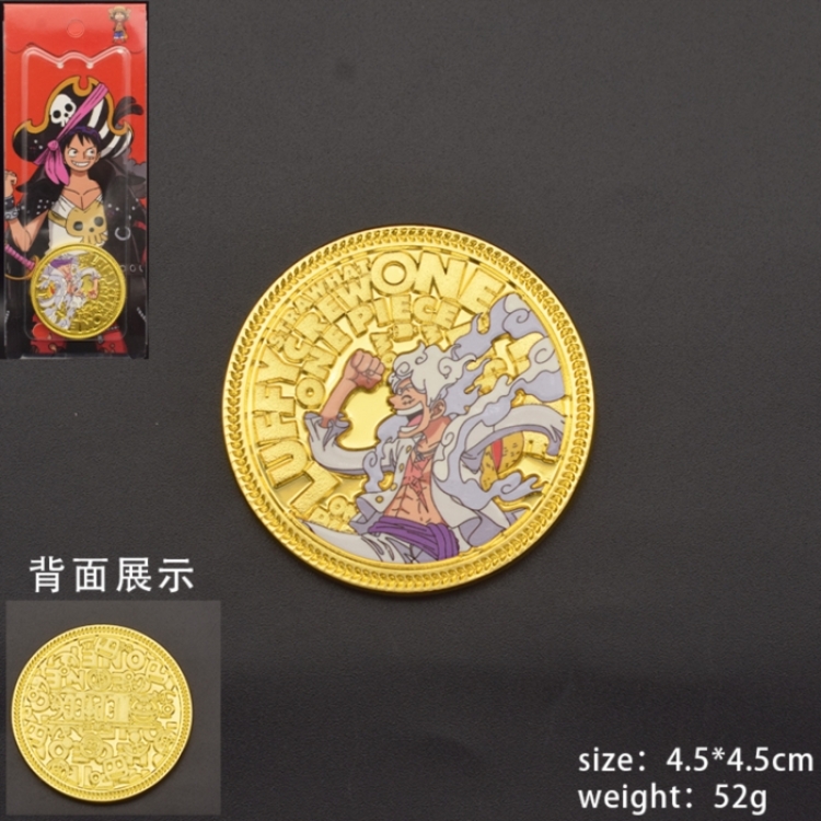 One Piece Anime Cartoon Gold Coin Commemorative Coin