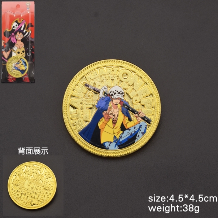 One Piece Anime Cartoon Gold Coin Commemorative Coin