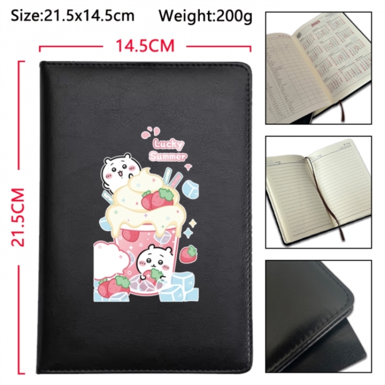 Chiikawa Anime Printed PU Car Thread Notebook Hard Cover 21.5x14.5cm