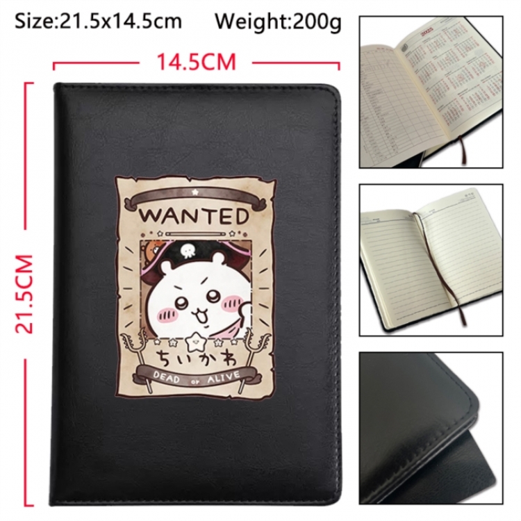 Chiikawa Anime Printed PU Car Thread Notebook Hard Cover 21.5x14.5cm