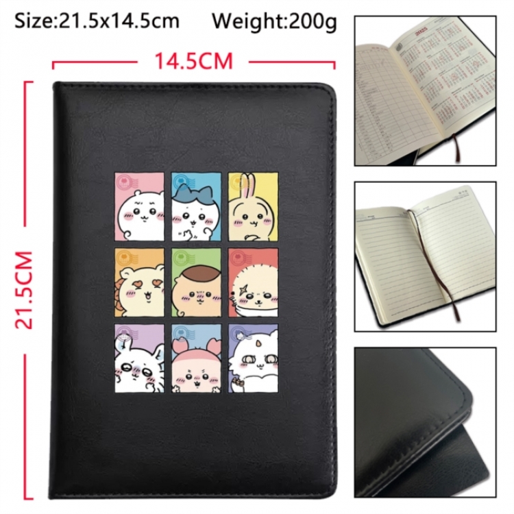 Chiikawa Anime Printed PU Car Thread Notebook Hard Cover 21.5x14.5cm