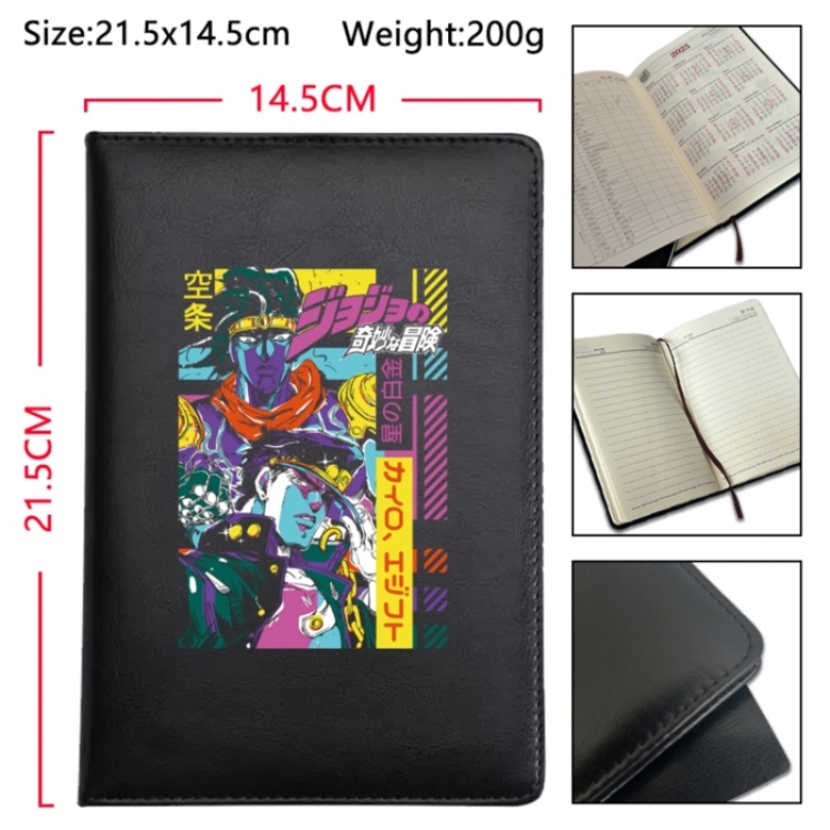JoJos Bizarre Adventure Anime Printed PU Car Thread Notebook Hard Cover 21.5x14.5cm