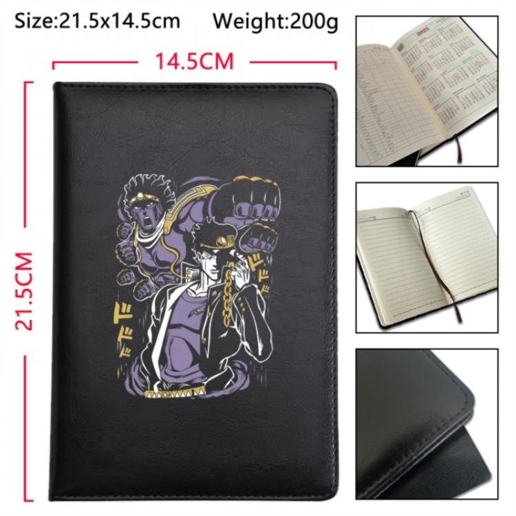 JoJos Bizarre Adventure Anime Printed PU Car Thread Notebook Hard Cover 21.5x14.5cm
